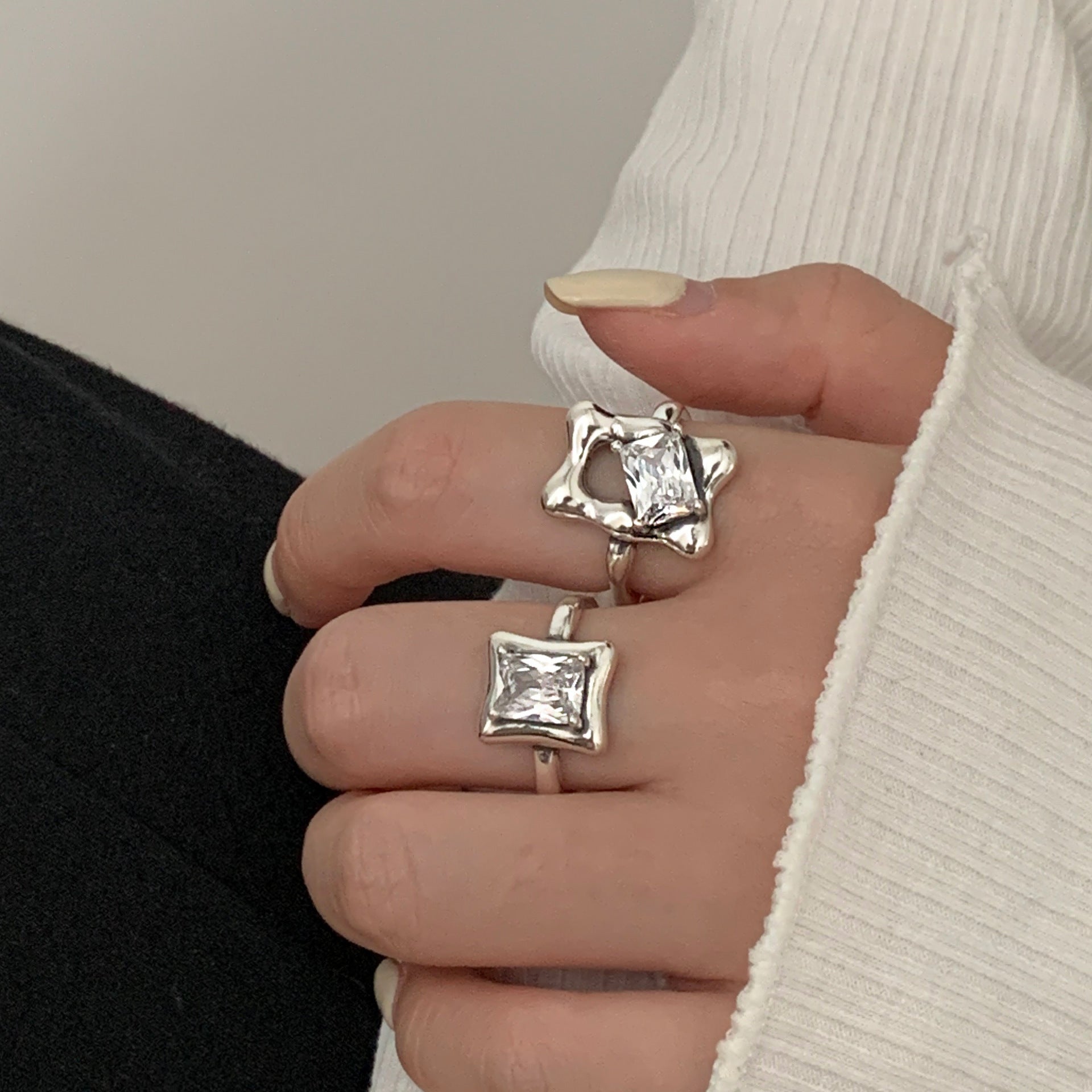 Onregelmatige zirkonia-ring