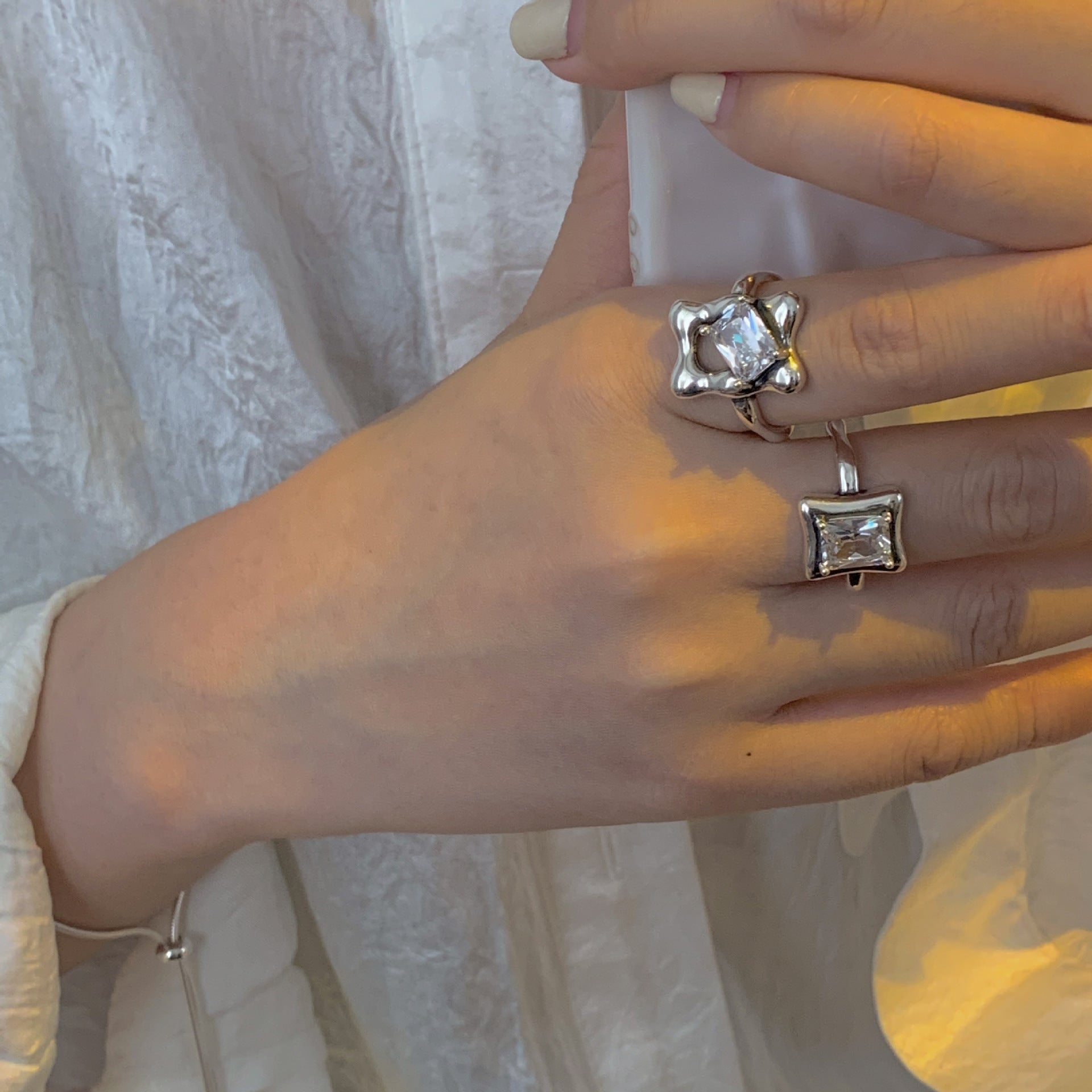 Onregelmatige zirkonia-ring