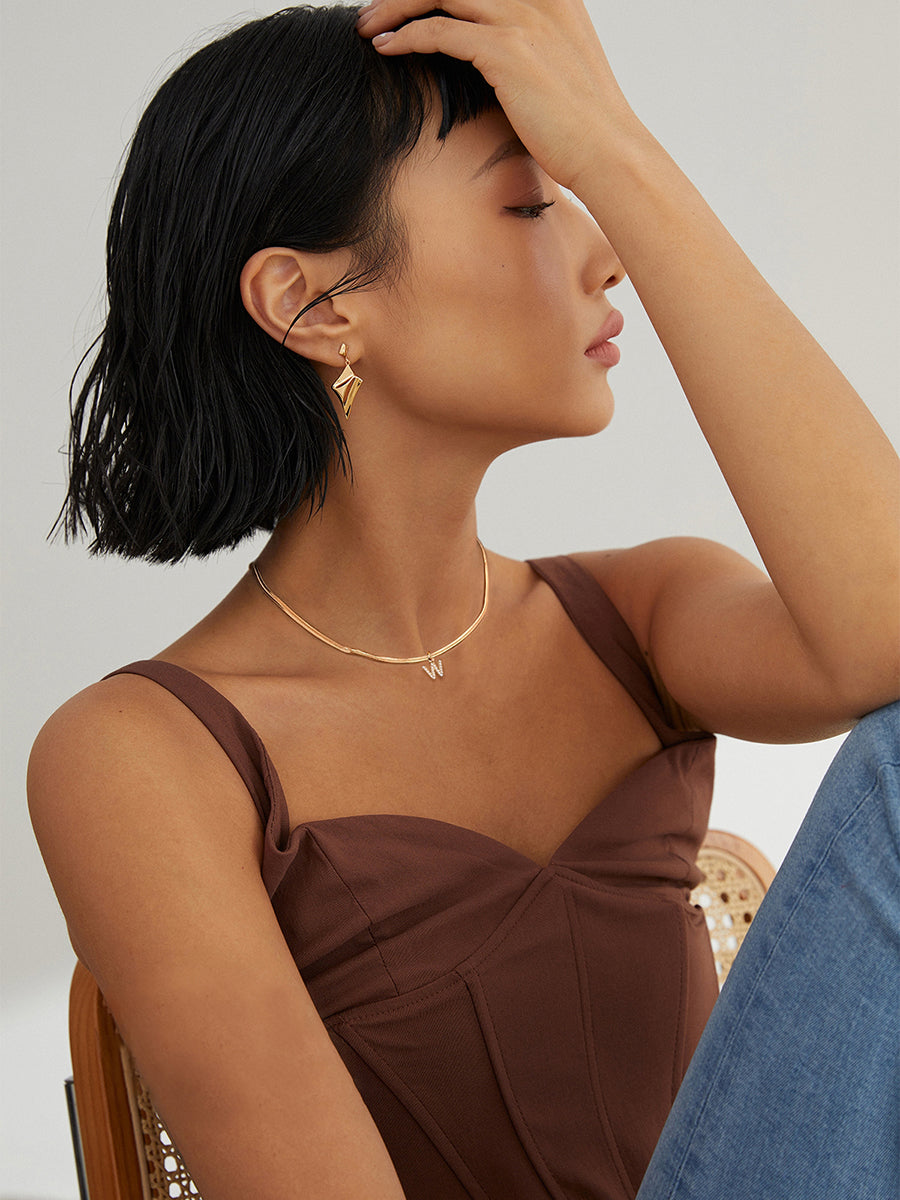 Ketting met letters in Franse stijl