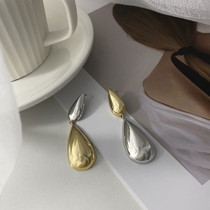 Waterdruppel Color Clash oorbellen