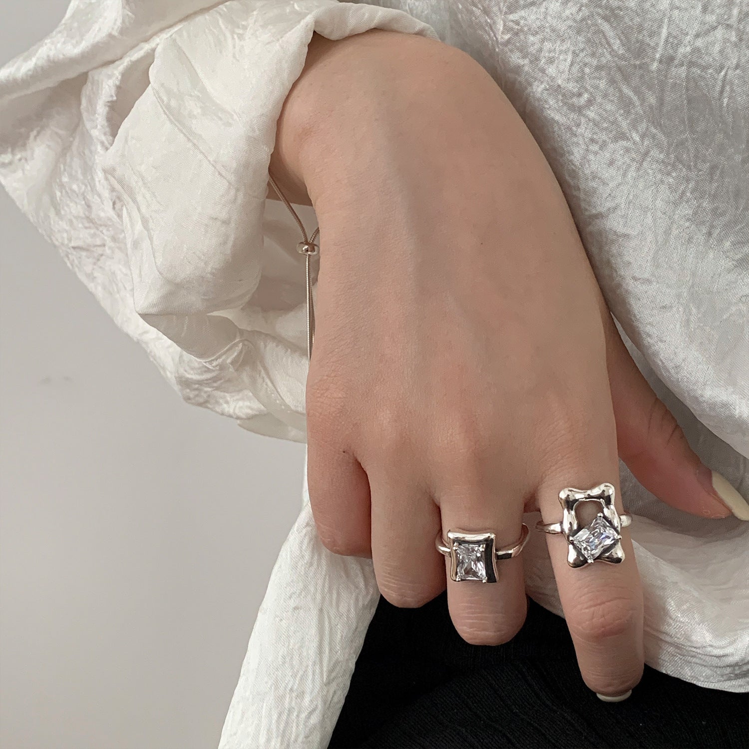 Onregelmatige zirkonia-ring