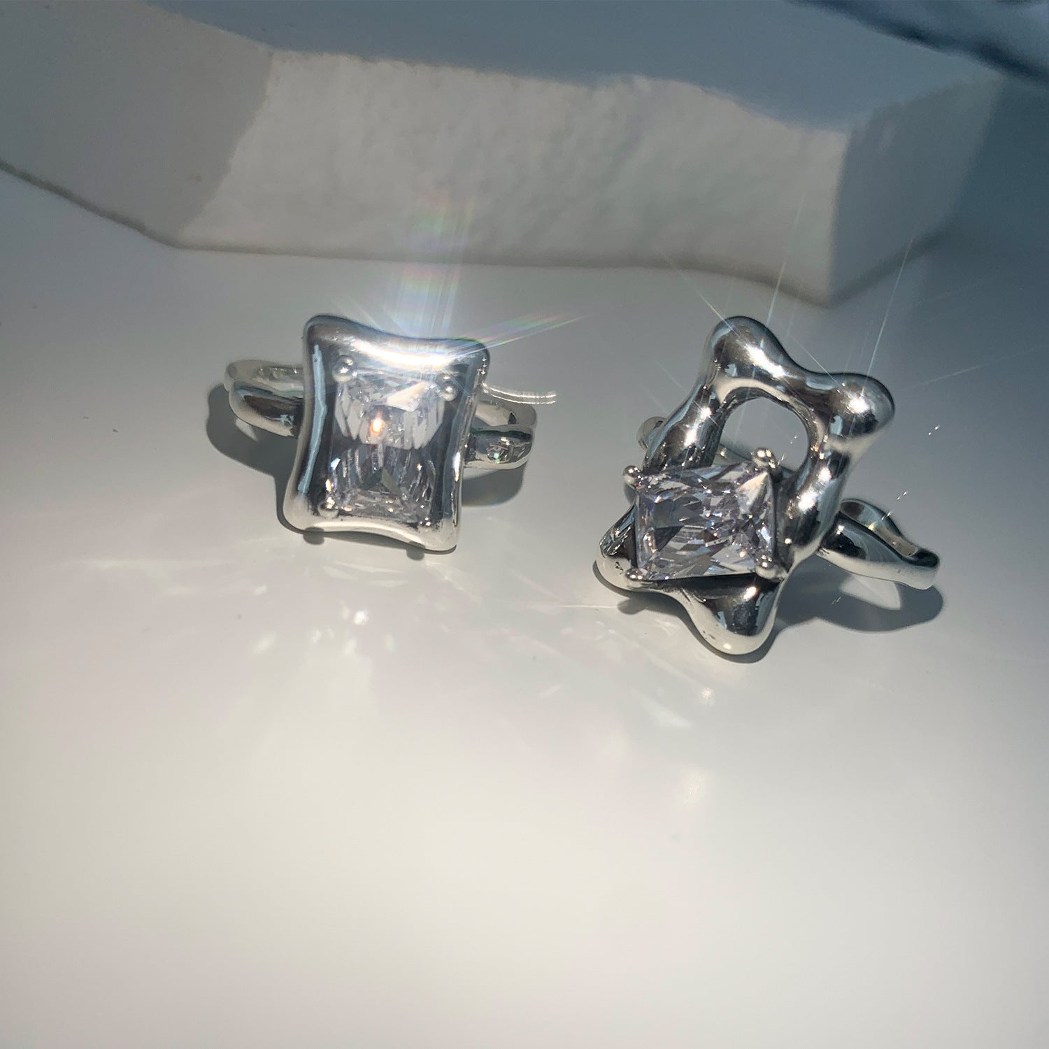 Onregelmatige zirkonia-ring