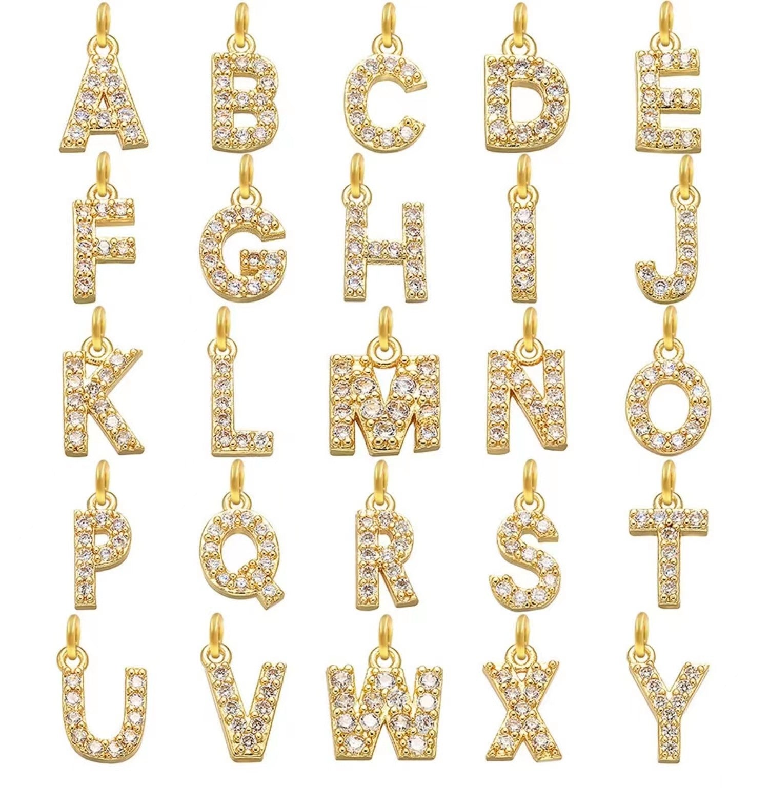Ketting met letters in Franse stijl