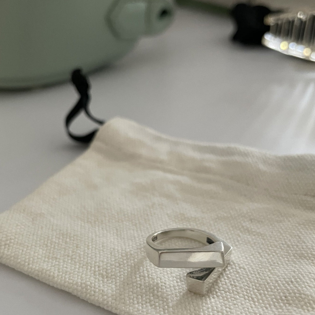 Geometrische vierkante ring