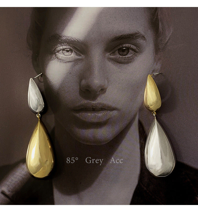 Waterdruppel Color Clash oorbellen