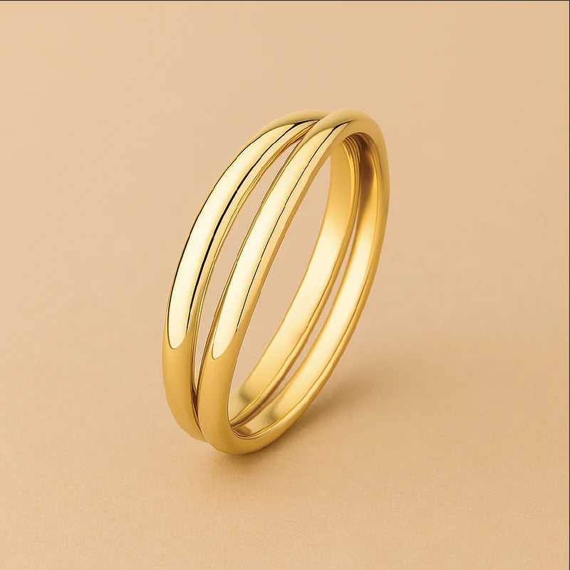 Léna Trielle | Gepolijste Ring in 14k Goud