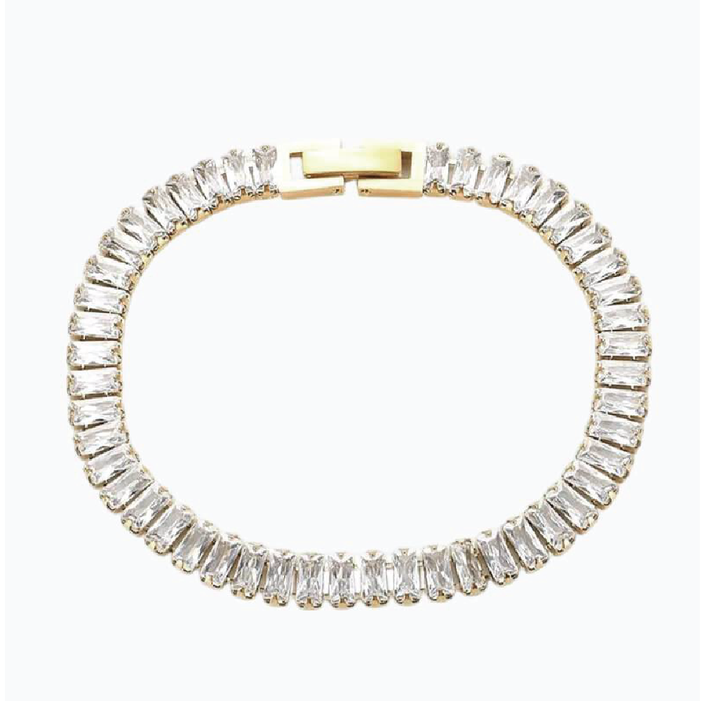 Baguette tennis armband