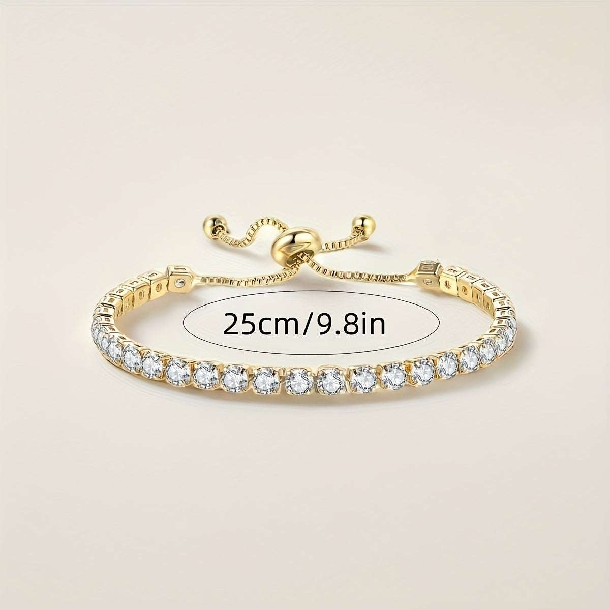 Kristallen Omhelzing Klassieke Verstelbare Tennisarmband voor Alle Gelegenheden