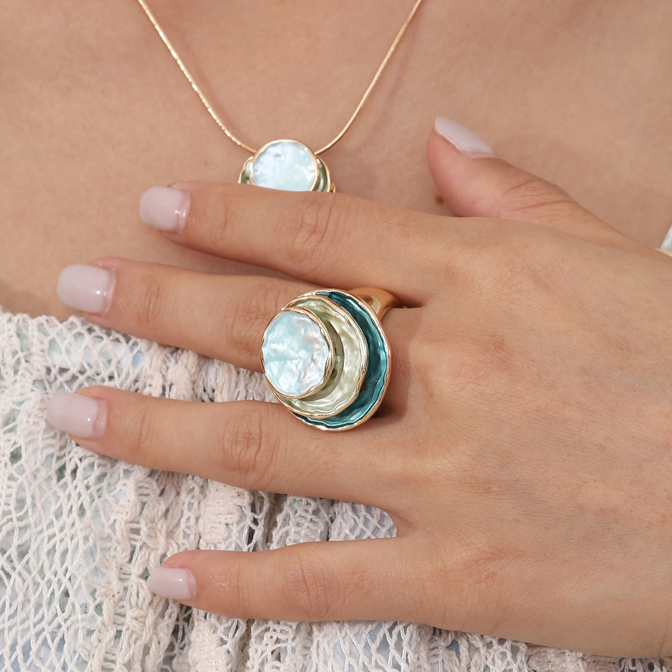 Boho-driedubbele-laag-ring