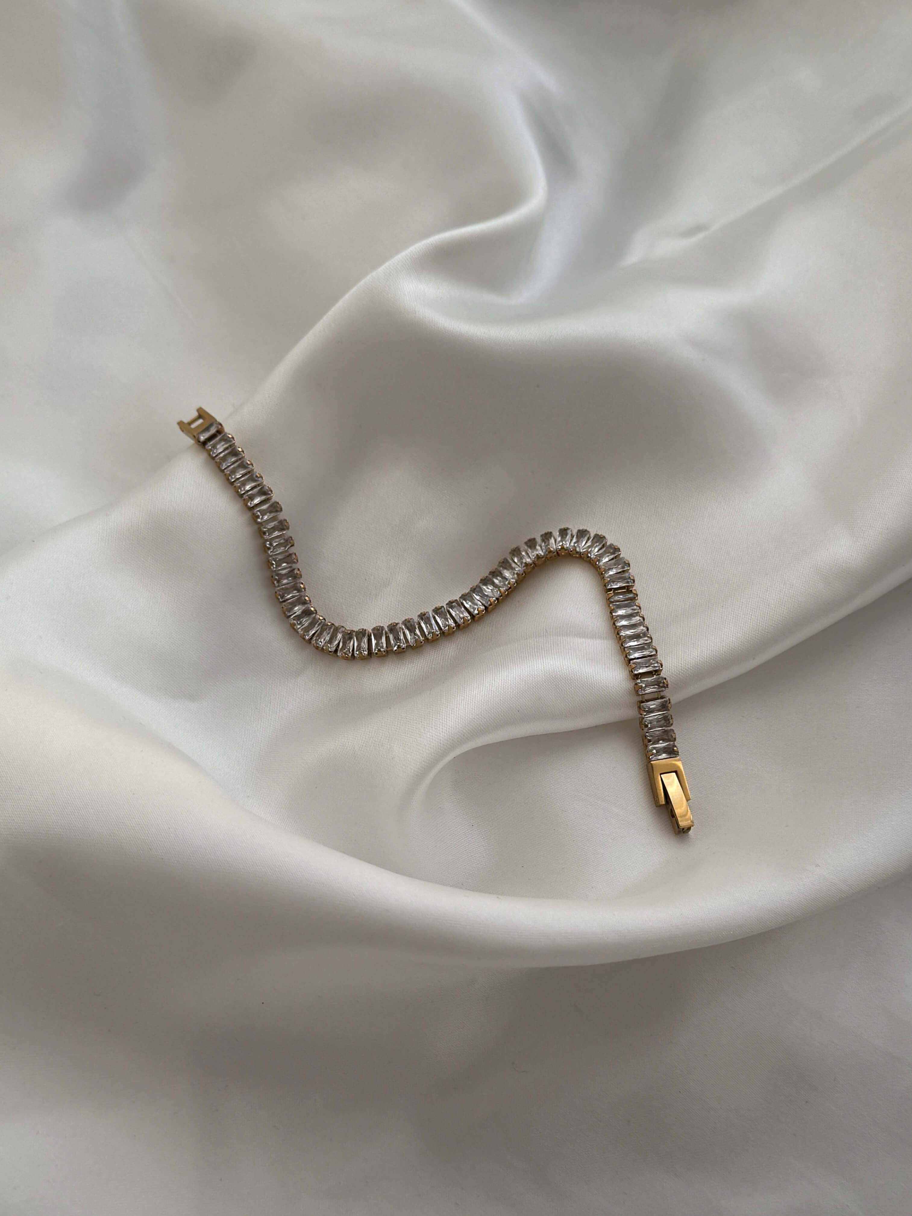 Baguette tennis armband