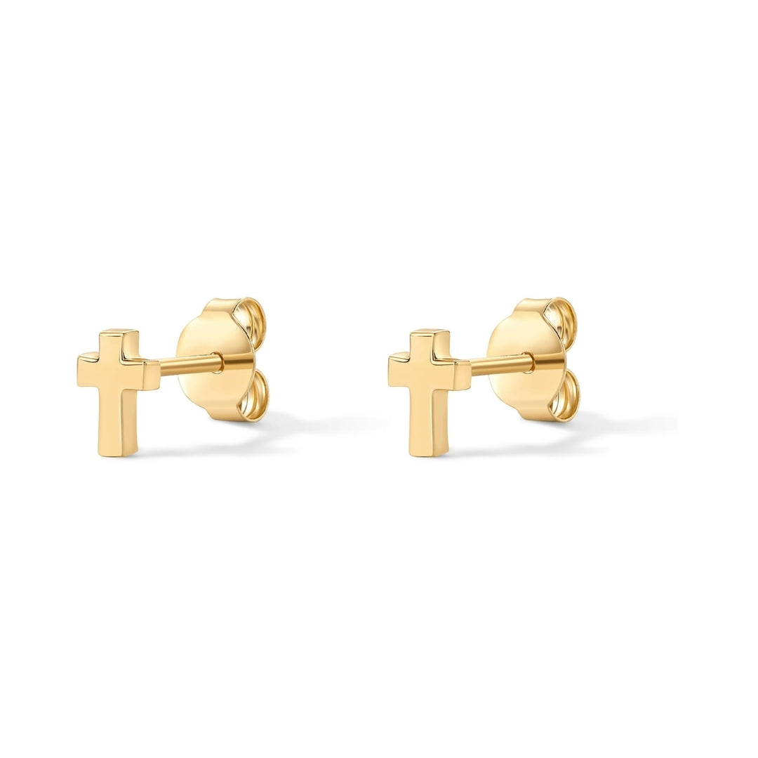 Moderne Lat-Kruis Oorbellen – Strak en Stijlvol Ontwerp
