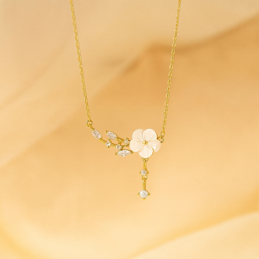 Luxe Camelia Kwast Hanger Ketting