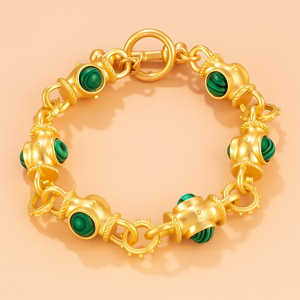 Boho Turquoise Schakelarmband