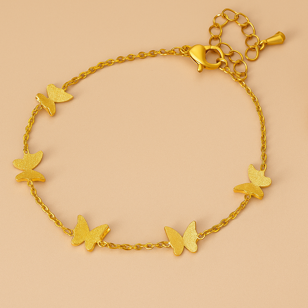 Elegante Gouden Vlinderarmband – Fijne Sieraden voor Vrouwen