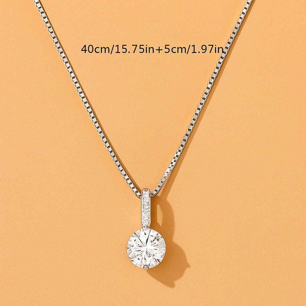 Geometrische Rhinestone Hanger Ketting – Sleutelbeenketting voor Vrouwen