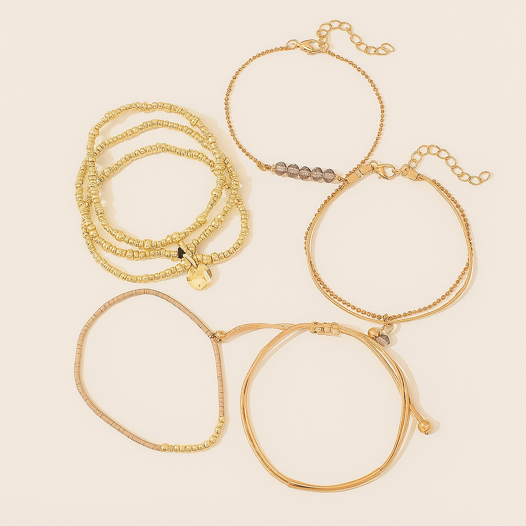 Elegante Kralen Armbandenset