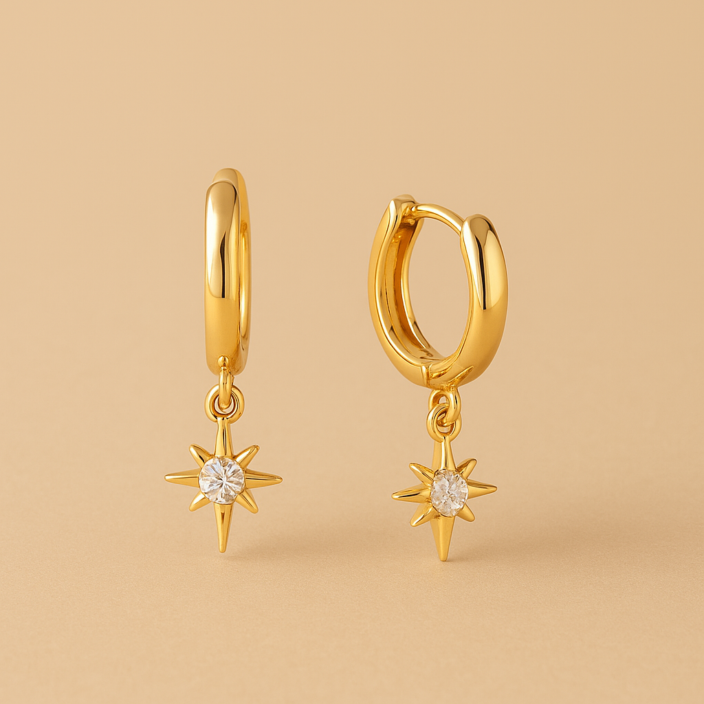 Vudu Hoepel Oorbellen in 18k Goud