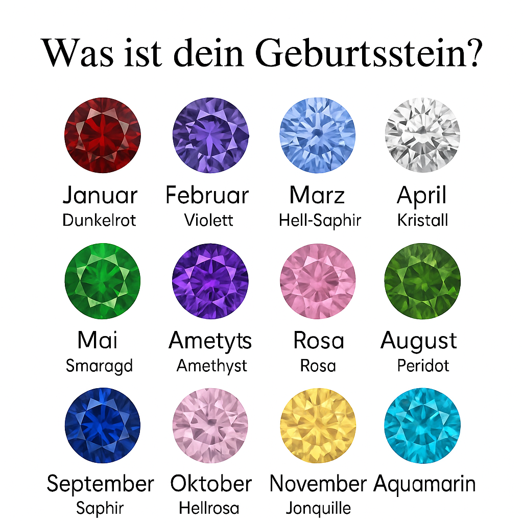 Amelia geboortesteen stapelring