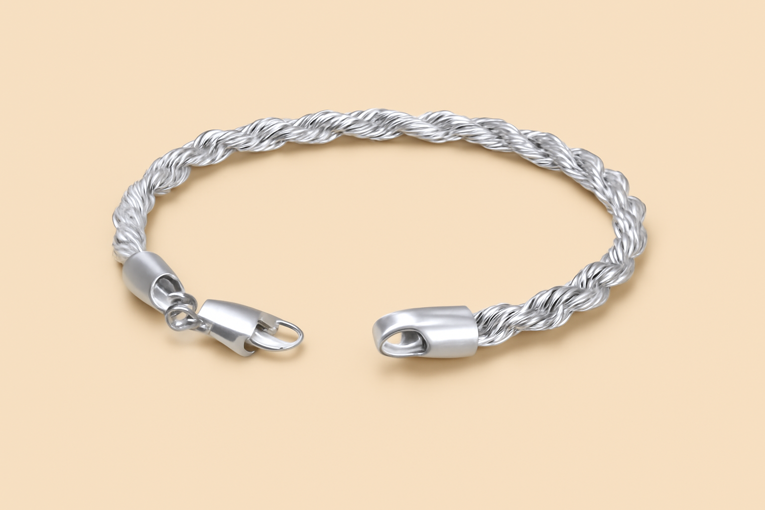 Stijlvolle 3mm Twist Armband - Perfect voor hem en haar