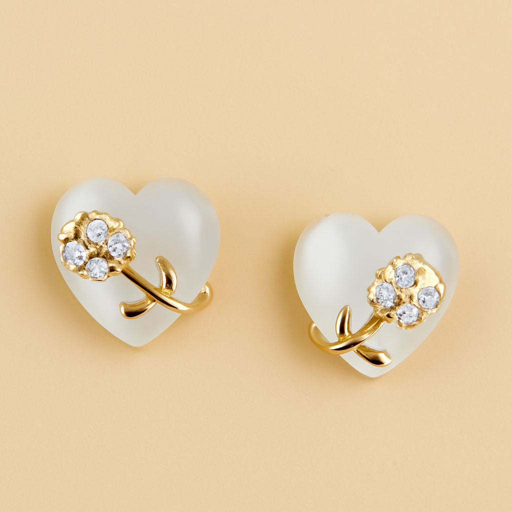 Franse Oorbellen in Vintage-Stijl – Sprankelende Zirkonia Elegantie