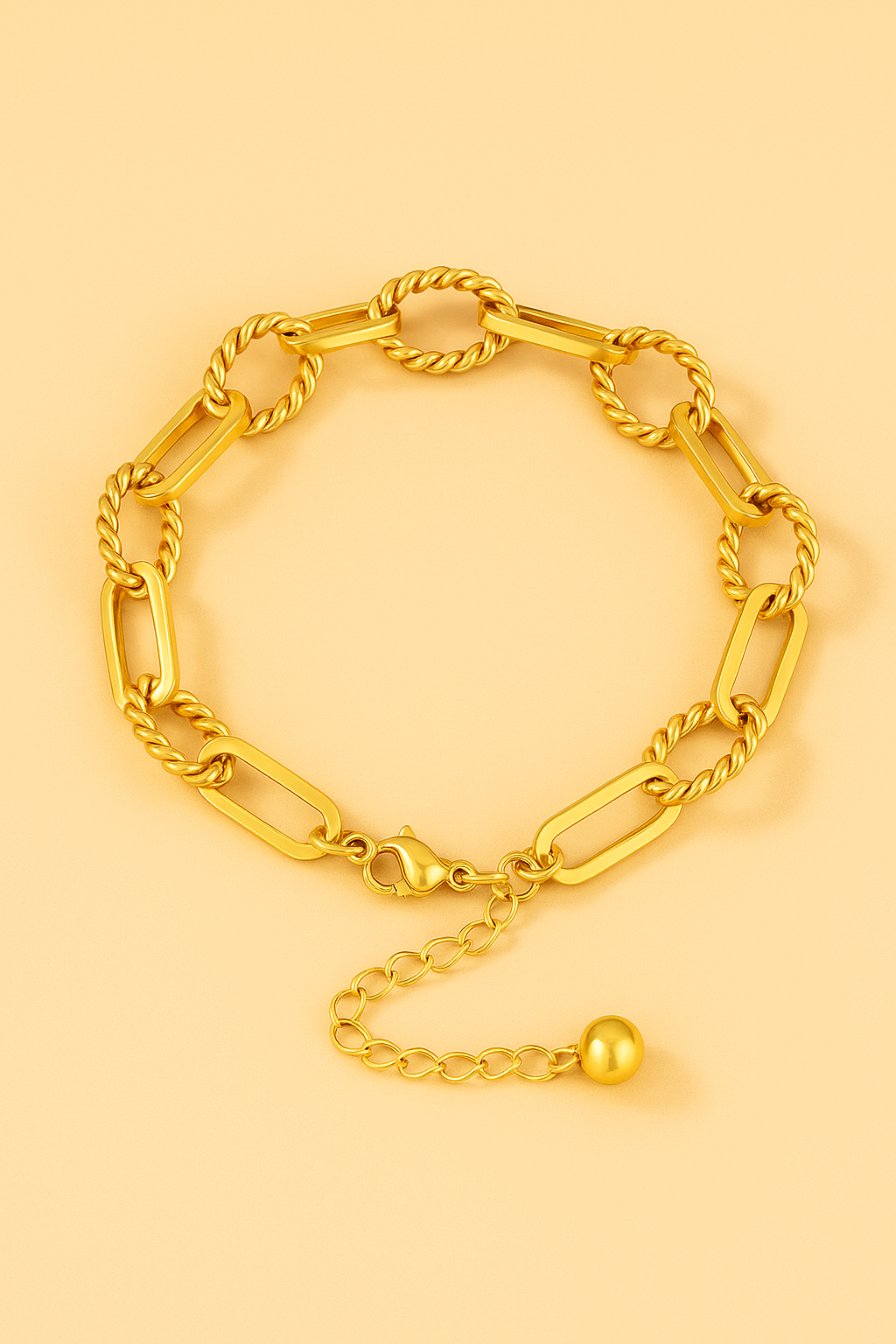 Gedraaide Ketting Armband -Vintage Volledig Verstelbaar