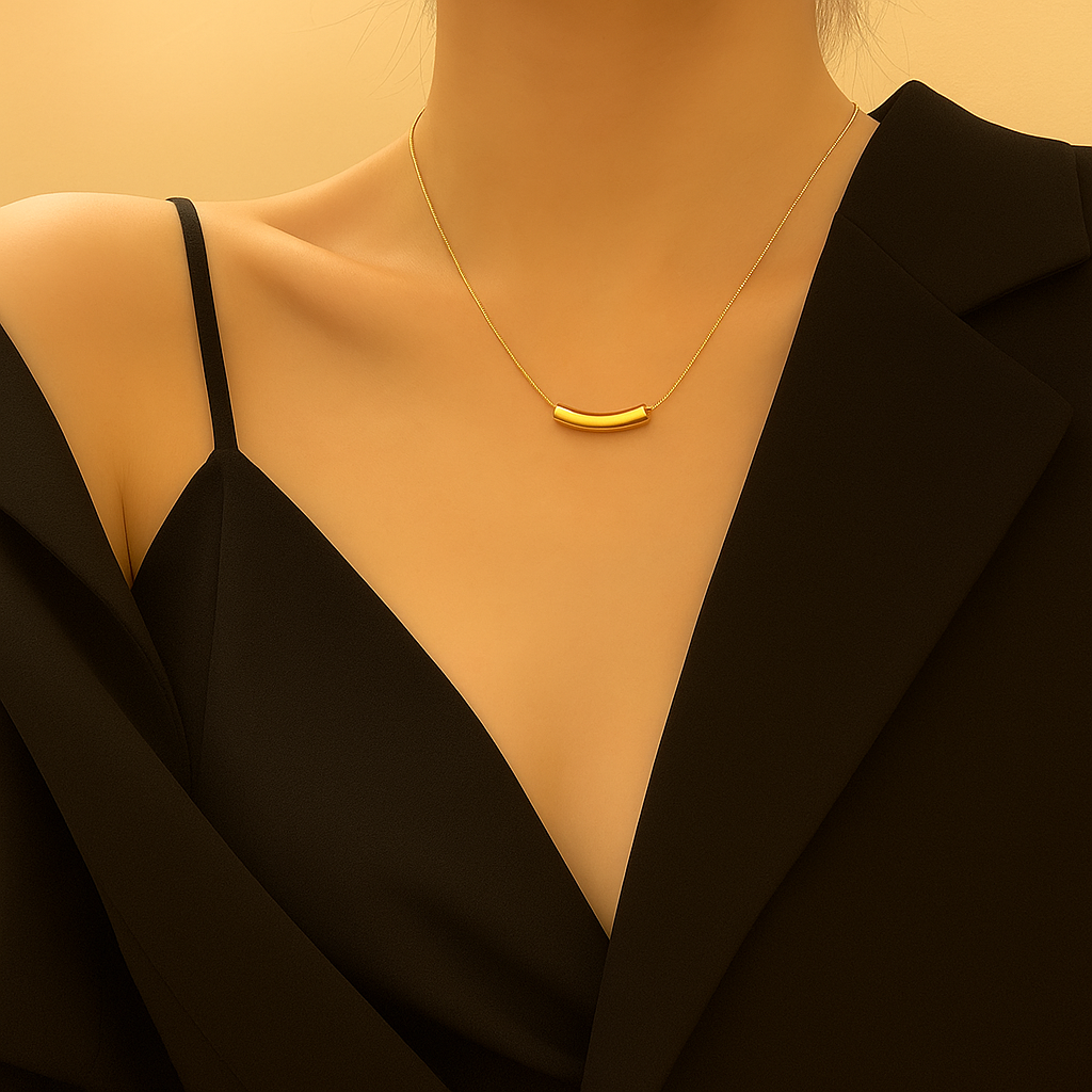 Elegante onregelmatige geometrische hanger ketting