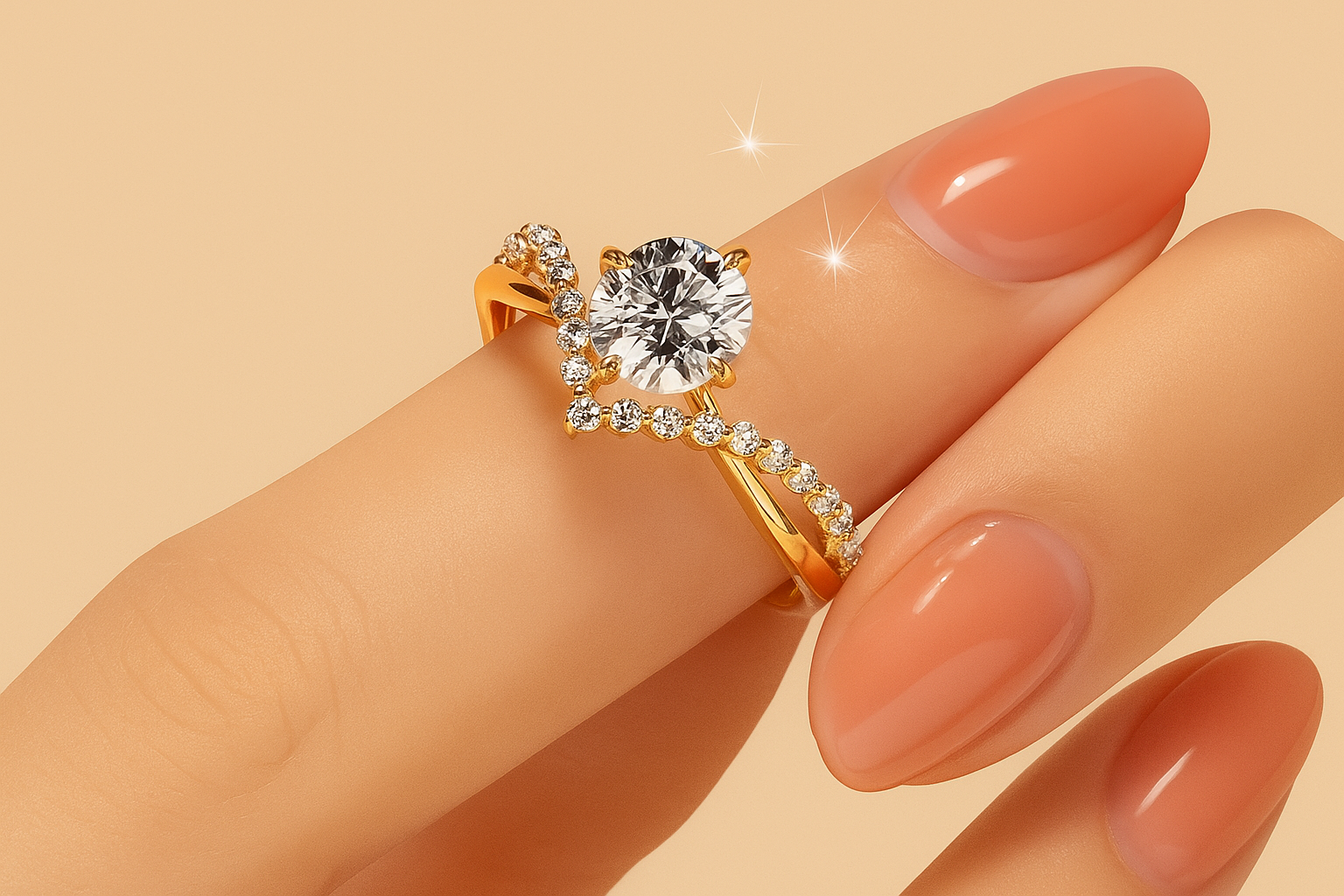 Klassieke 1 kt Princess Cut Verlovingsring - Zirkonia