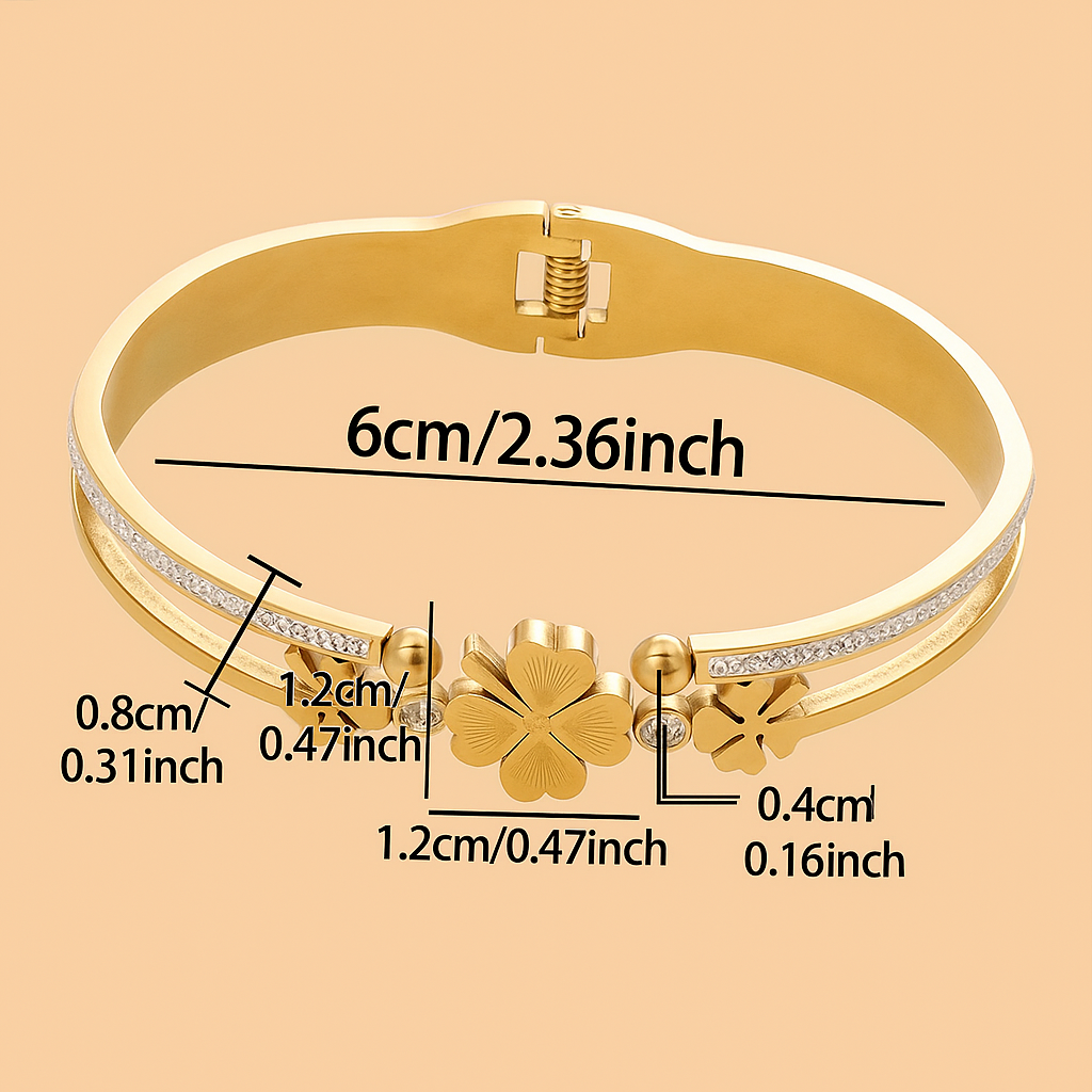 Rhinestone Manchetarmband – Elegante Damesarmband