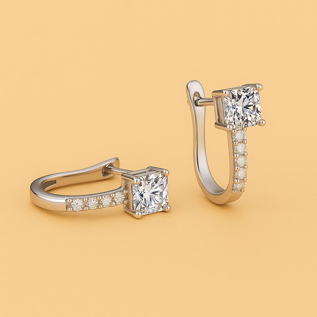 Lara Geometrische U-Vormige Oorbellen