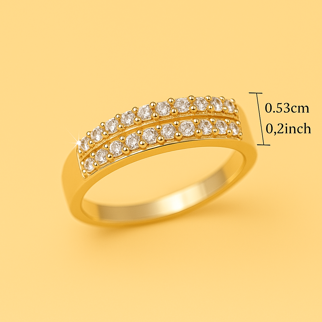 Sprankelende Zirkonia Ring – Luxe & Romantische Ring