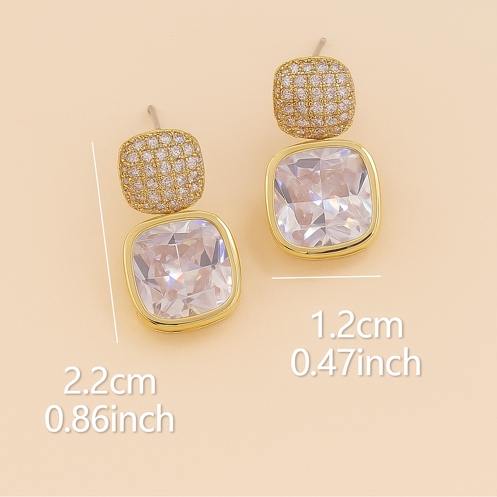 Vera Bling Hangeroorbellen – Rhinestone Sieraden