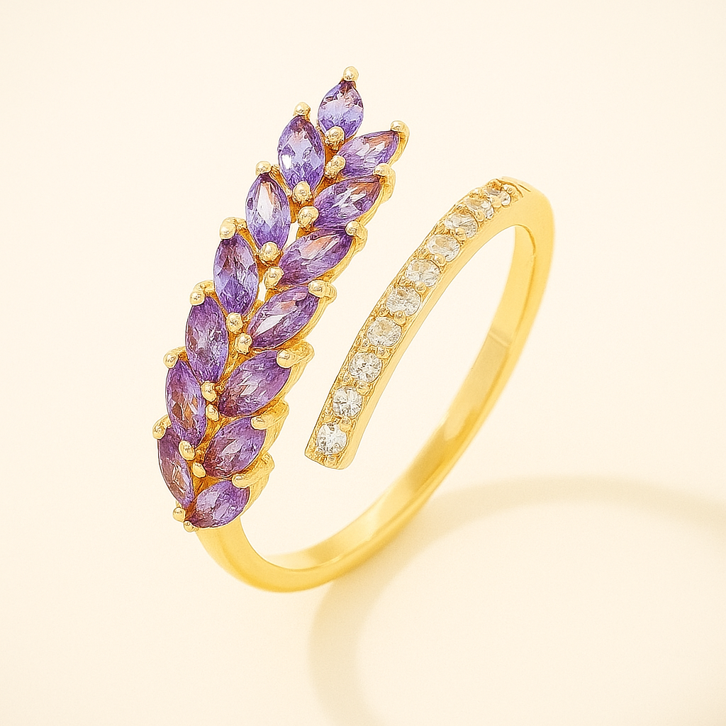 Chique Minimalistische Sprankeling – Twee-Ton Zirconia Accent