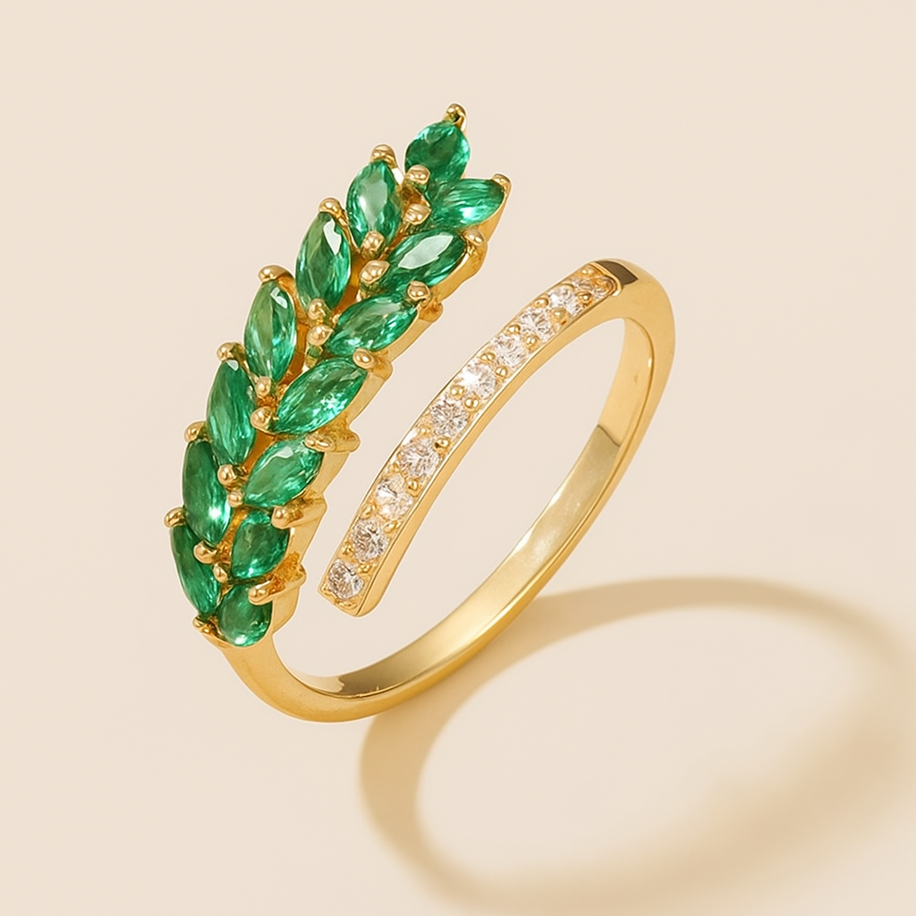 Chique Minimalistische Sprankeling – Twee-Ton Zirconia Accent