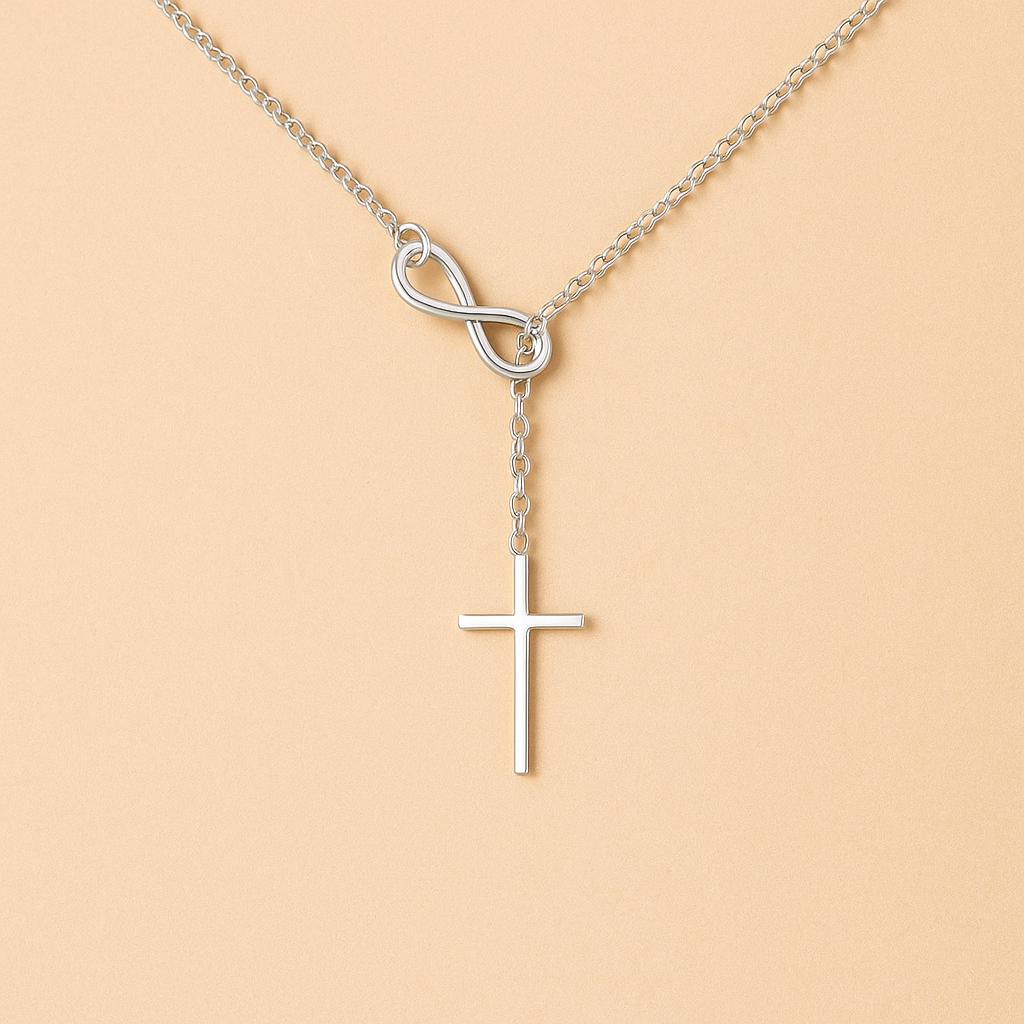 Infinity Kruis Ketting – Chique Gouden Symbool Sieraad