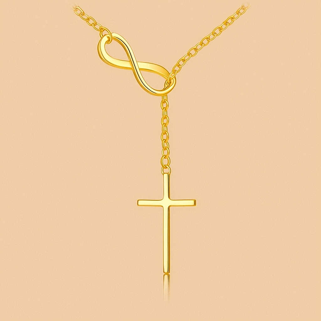 Infinity Kruis Ketting – Chique Gouden Symbool Sieraad