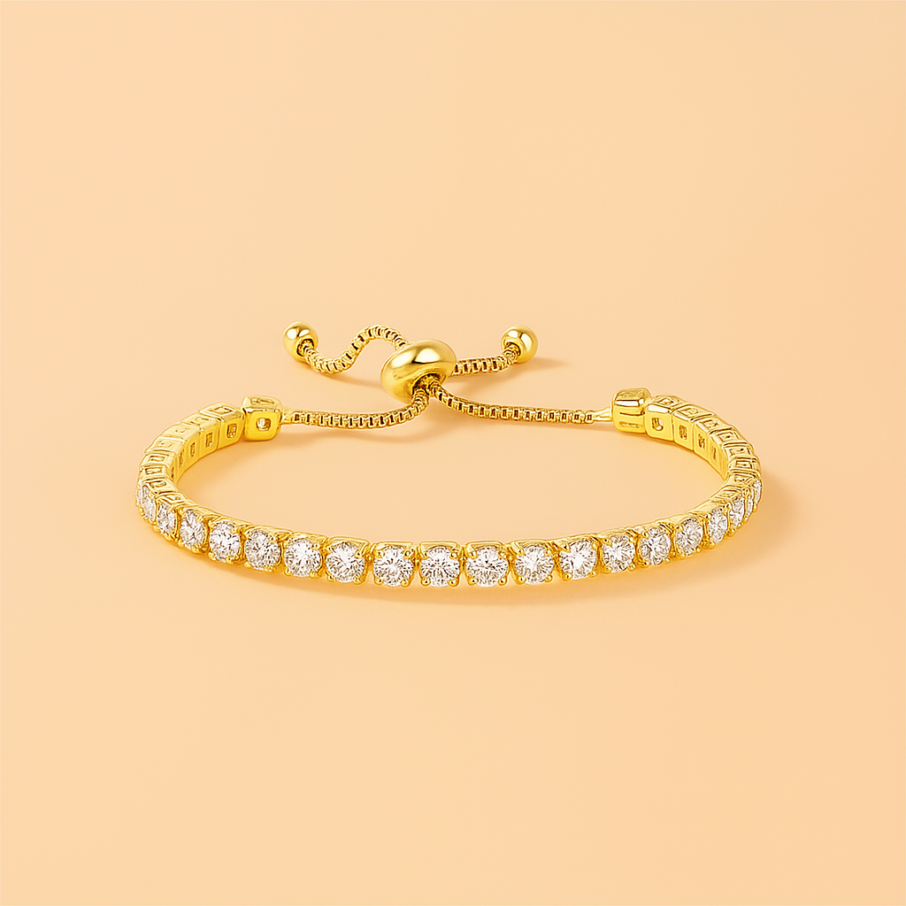 Kristallen Omhelzing Klassieke Verstelbare Tennisarmband voor Alle Gelegenheden