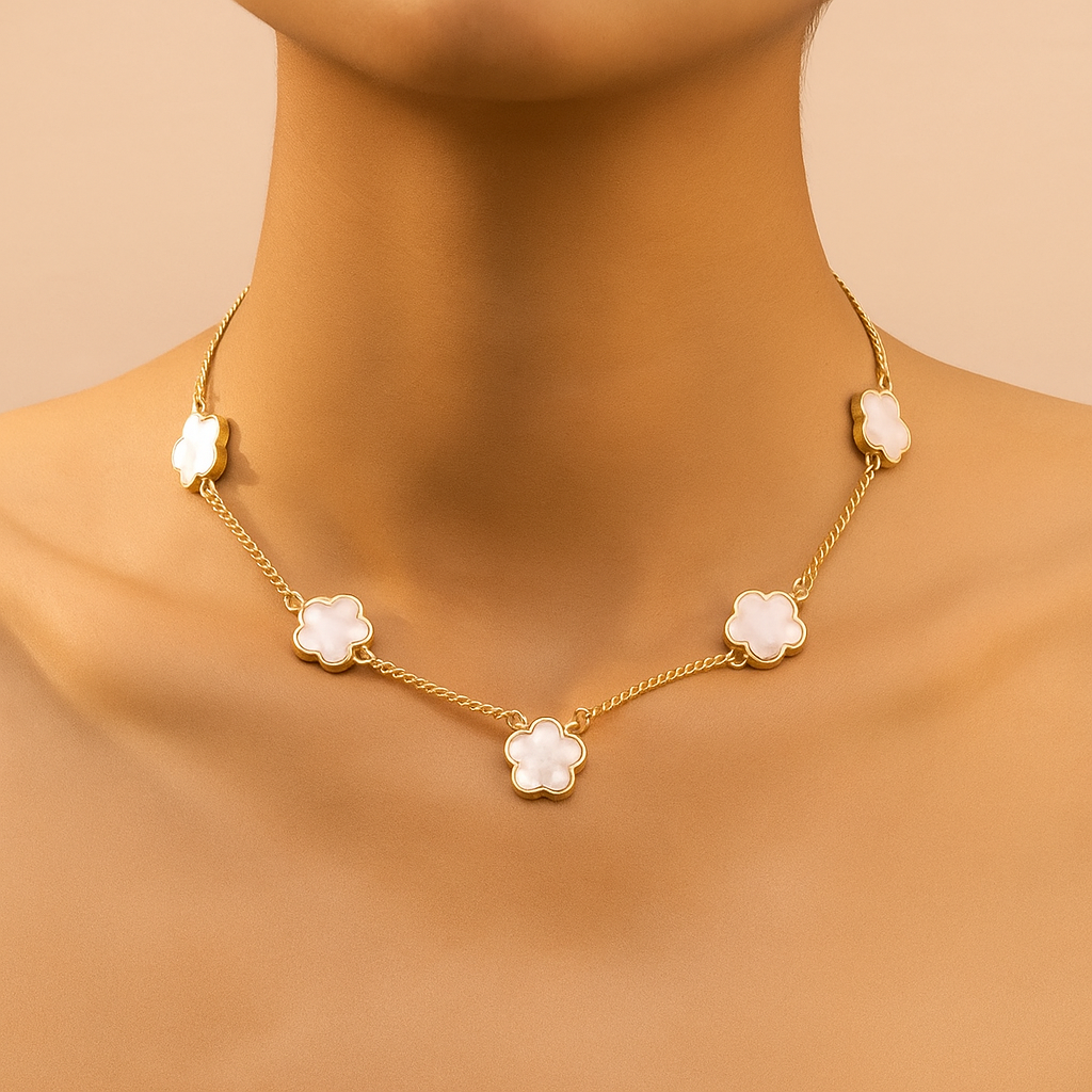 Elegante Bloemenhanger Ketting voor Dames