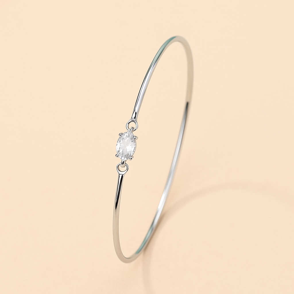 Elegante Ovale Cubic Zirkonia Armband voor Dames