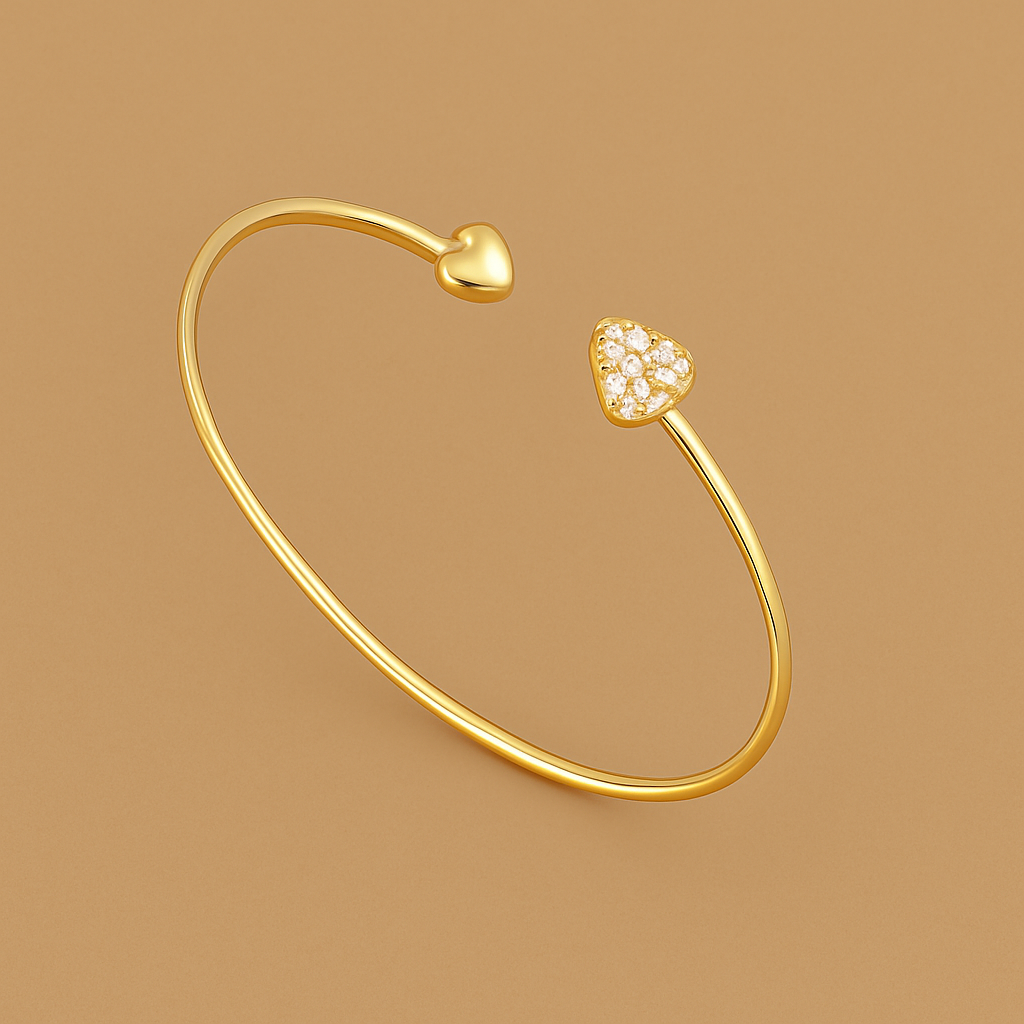 Moissanite Hartarmband | Simpele Handgemaakte Elegantie