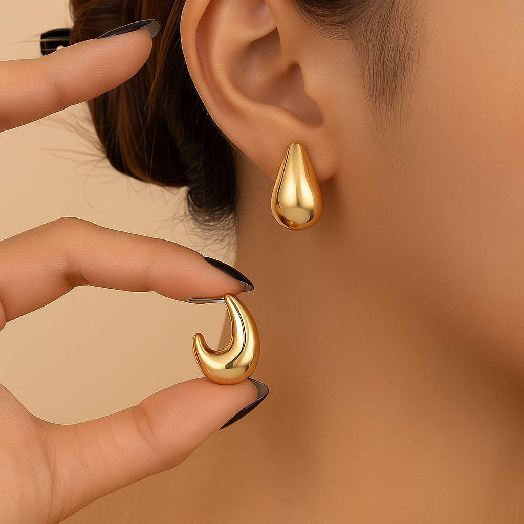 Elegante Vrouwen ‘C’ Hoop Oorbellen - Alles-in-één Stijl