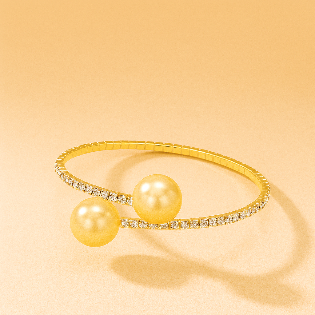 Prachtige parel manchet - elegante vintage bruiloft accessoire