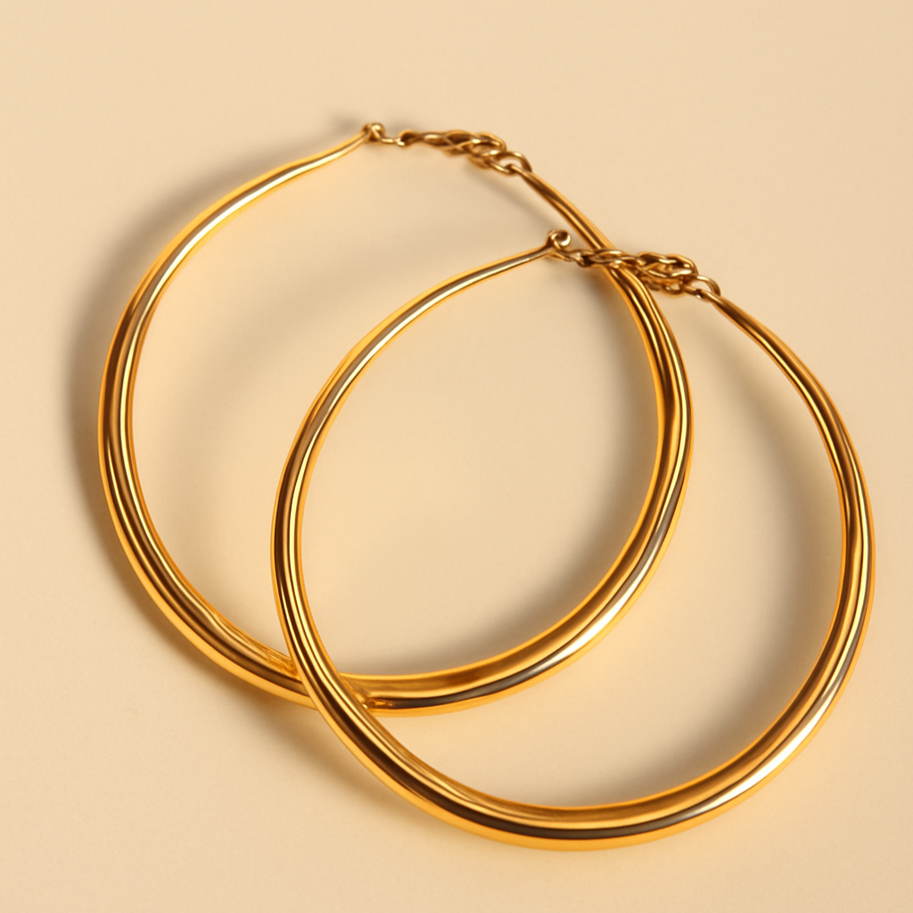 Klassieke Grote Hoepeloorbellen – Tijdloos Cirkelvormig Ontwerp