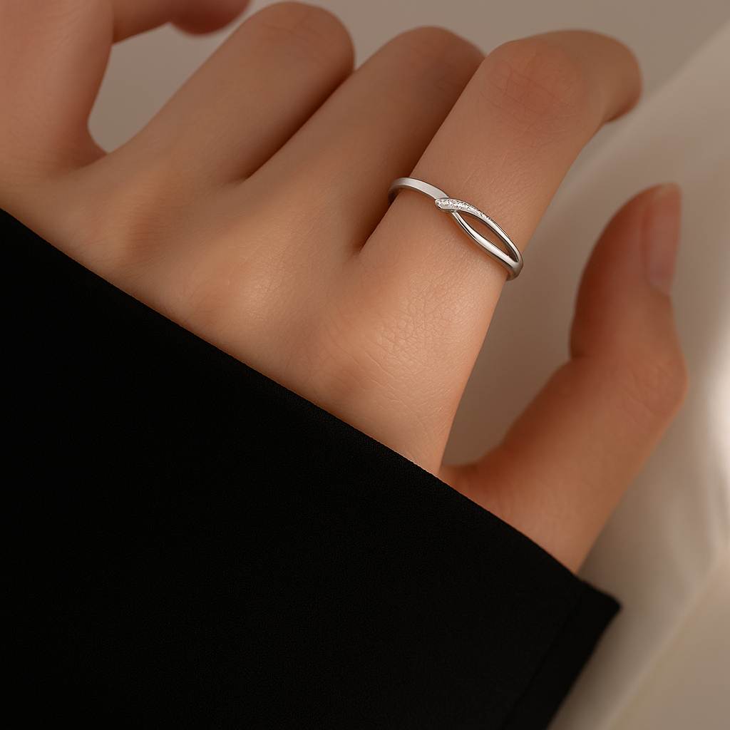 S925 Zilveren Ring – Micro-Pavé Zirkonia Design