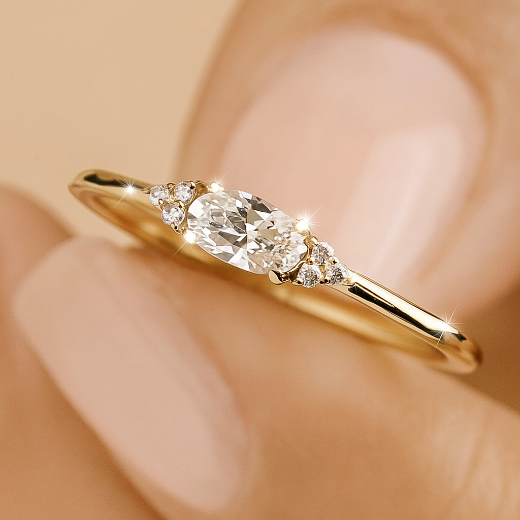 Claire Minimalistische Multi-Kleur Inleg Ring