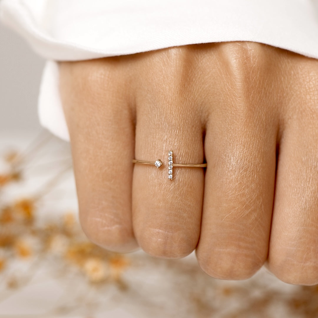 Vergulde Girl Gang Vriendschapsring