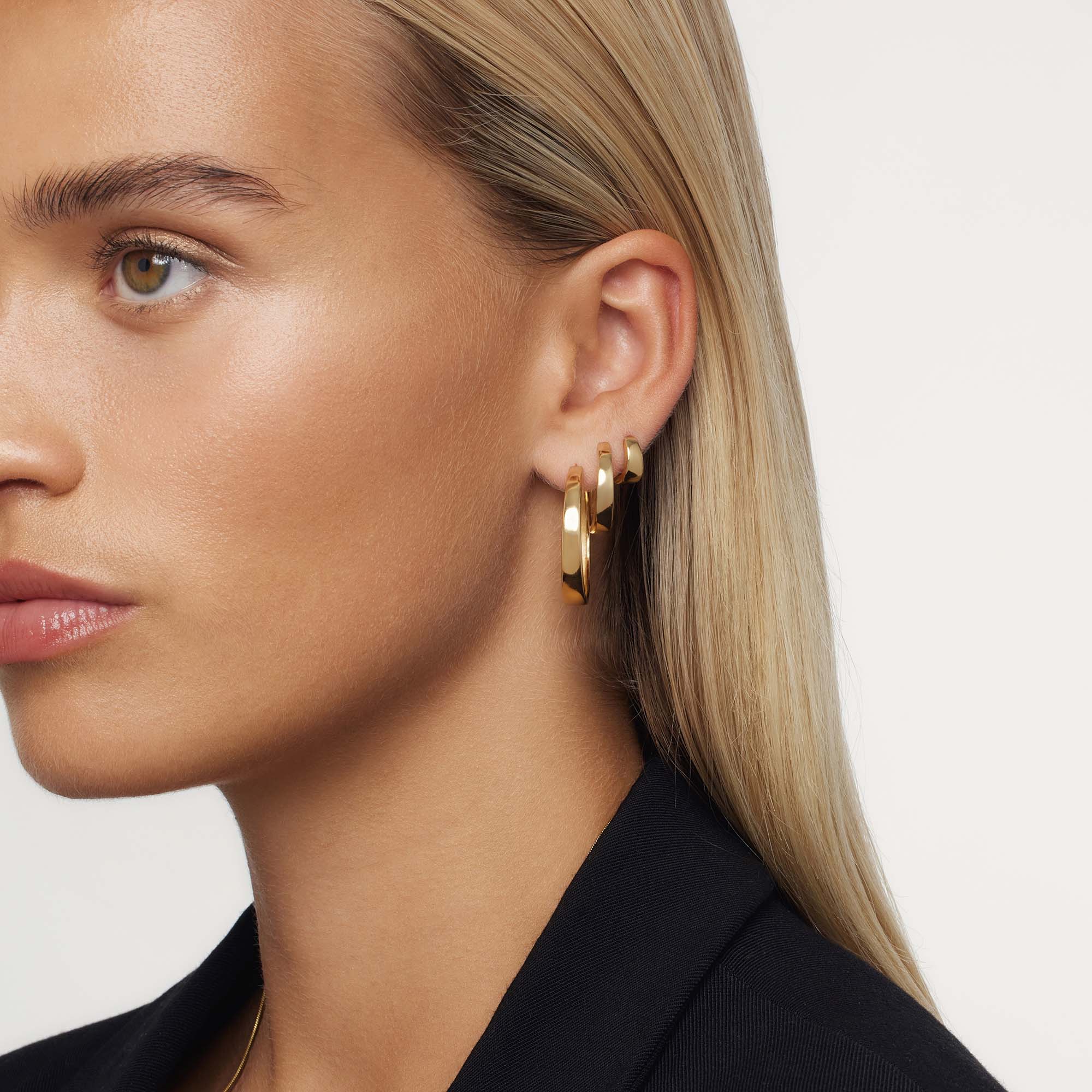 Gia Statement Hoops | 18k Goud