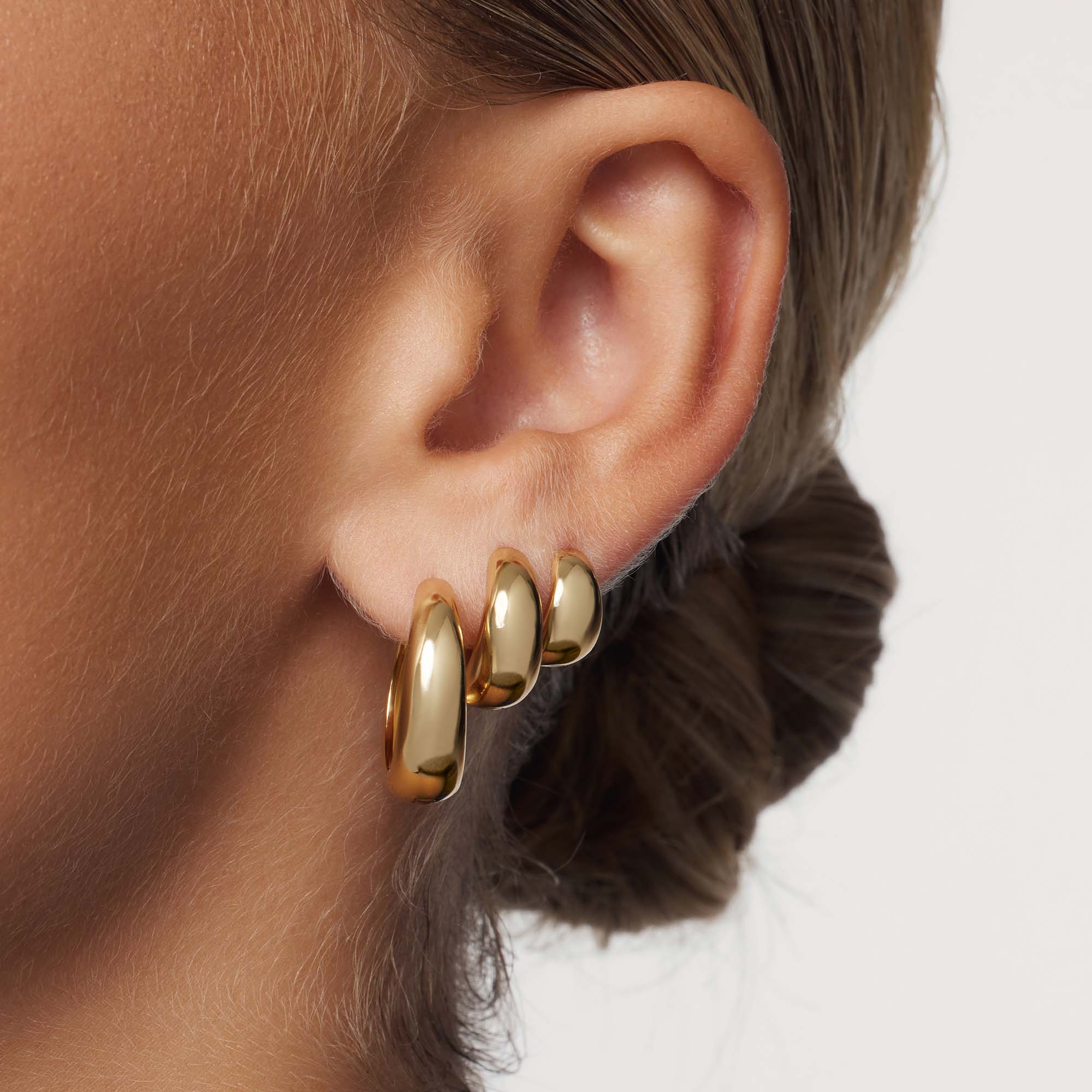 Rue Statement Hoops | 18k Goud