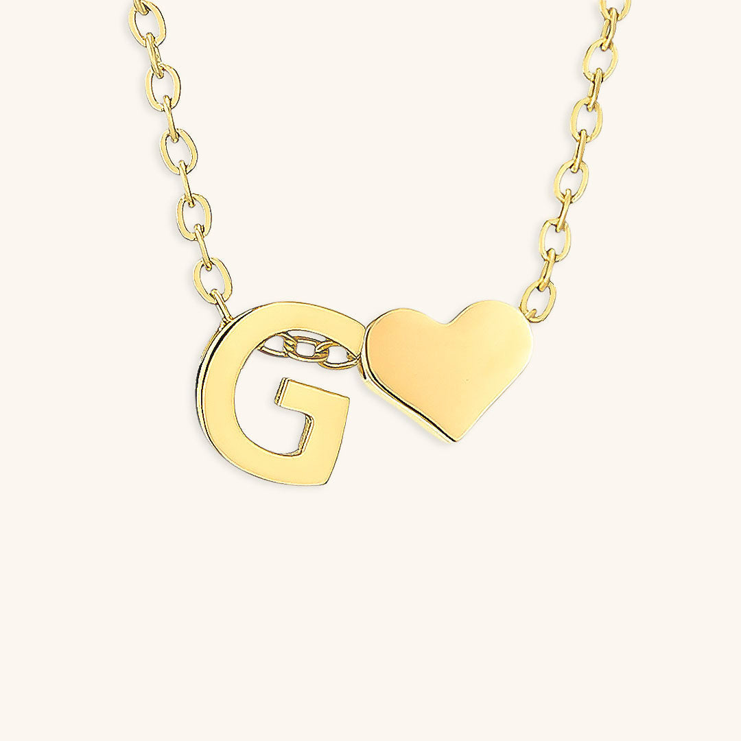 Ria Initiaal Letter Gouden Ketting