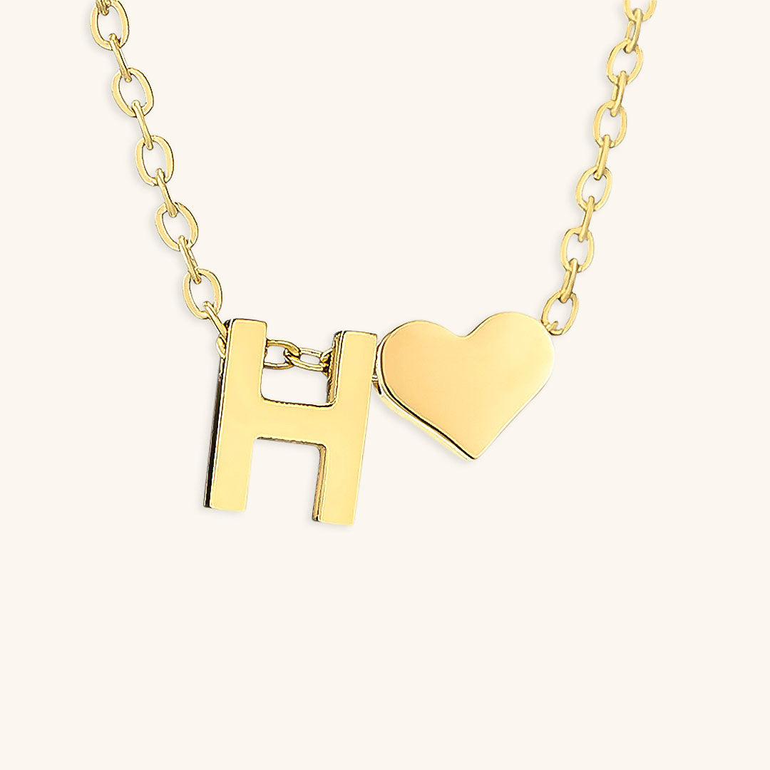 Ria Initiaal Letter Gouden Ketting