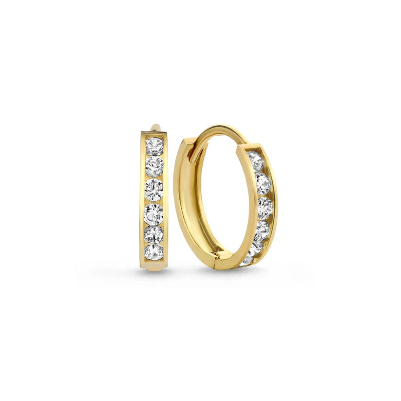 Dara Brillane Stenen Oorbellen Set | 14k Goud